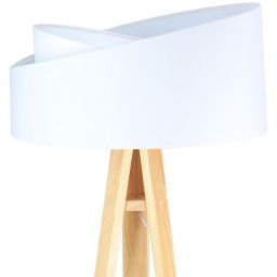 BPS Koncept Galaxy lampa stojąca 1x60 W biała-drewno 060P-060