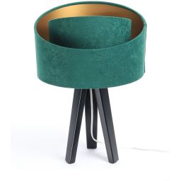 BPS Koncept Galaxy lampa stołowa 1x60 W czarna-zielona-złota 060S-003CZ