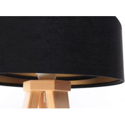 BPS Koncept Galaxy lampa stołowa 1x60 W czarna-złota-drewno 060S-009