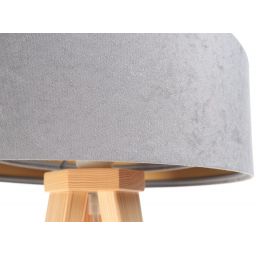 BPS Koncept Galaxy lampa stołowa 1x60 W złota-szara-drewno 060S-014