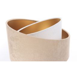 BPS Koncept Galaxy lampa stołowa 1x60 W biała-złota-drewno-beżowa 060S-018