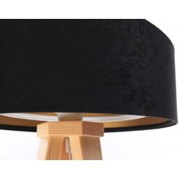 BPS Koncept Galaxy lampa stołowa 1x60 W biała-czarna-złota-drewno 060S-025