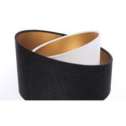 BPS Koncept Galaxy lampa stołowa 1x60 W biała-czarna-złota-drewno 060S-025