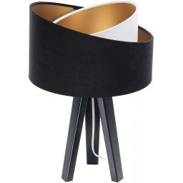 BPS Koncept Galaxy lampa stołowa 1x60 W biała-czarna-złota 060S-025CZ