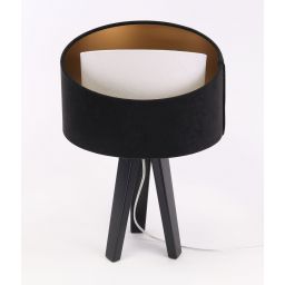 BPS Koncept Galaxy lampa stołowa 1x60 W biała-czarna-złota 060S-025CZ