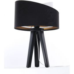 BPS Koncept Galaxy lampa stołowa 1x60 W biała-czarna-złota 060S-025CZ