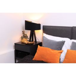 BPS Koncept Galaxy lampa stołowa 1x60 W biała-czarna-złota 060S-025CZ