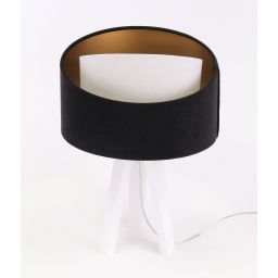 BPS Koncept Galaxy lampa stołowa 1x60 W biała-czarna-złota 060S-025W