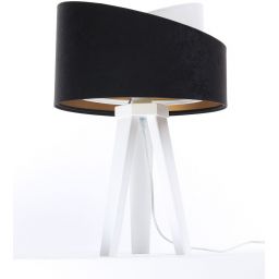 BPS Koncept Galaxy lampa stołowa 1x60 W biała-czarna-złota 060S-025W