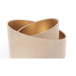 BPS Koncept Galaxy lampa stołowa 1x60 W złota-drewno-beżowa 060S-029