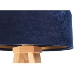 BPS Koncept Galaxy lampa stołowa 1x60 W złota-niebieska-drewno 060S-044