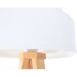 BPS Koncept Galaxy lampa stołowa 1x60 W biała-drewno 060S-060