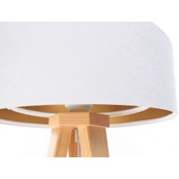 BPS Koncept Galaxy lampa stołowa 1x60 W biała-złota-drewno 060S-062