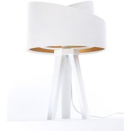 BPS Koncept Galaxy lampa stołowa 1x60 W biała-złota 060S-062W