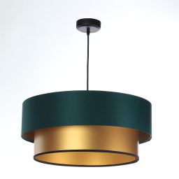 BPS Koncept Duo ellegant lampa wisząca 1x60 W zielona-złota 061-050-60