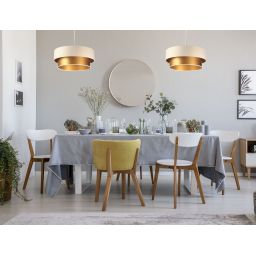 BPS Koncept Duo ellegant lampa wisząca 1x60 W złota-kremowa 061-055-50