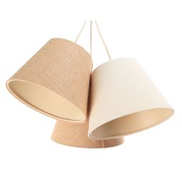 BPS Koncept Boho lampa wisząca 3x40 W kremowa-beżowa 070-121