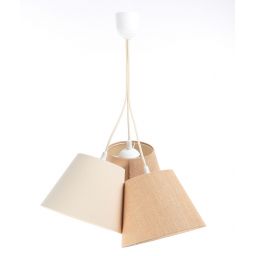 BPS Koncept Boho lampa wisząca 3x40 W kremowa-beżowa 070-121