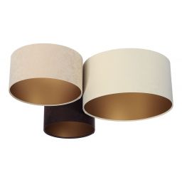 BPS Koncept Plafoniady plafon 3x60 W złoty-brązowy-beżowy-kremowy 080-01-029