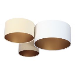 BPS Koncept Plafoniady plafon 3x60 W biały-złoty-beżowy-kremowy 080-01-034