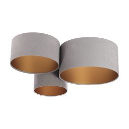 BPS Koncept Plafoniady plafon 3x60 W złoty-szary 080-014