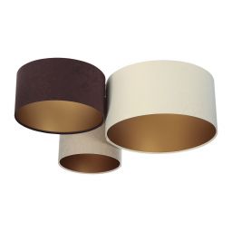BPS Koncept Plafoniady plafon 3x60 W złoty-brązowy-beżowy-kremowy 080-02-034