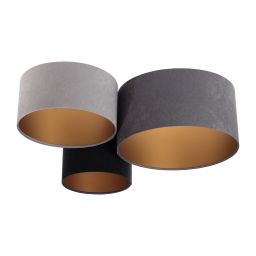 BPS Koncept Plafoniady plafon 3x60 W czarny-złoty-szary-granatowy 080-03-053