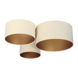 BPS Koncept Plafoniady plafon 3x60 W złoty-kremowy 080-034