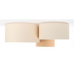 BPS Koncept Boho lampa podsufitowa 3x60W len/juta 080-039