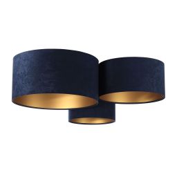 BPS Koncept Plafoniady plafon 3x60 W złoty-granatowy 080-044