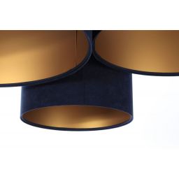 BPS Koncept Plafoniady plafon 3x60 W złoty-granatowy 080-044