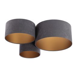 BPS Koncept Plafoniady plafon 3x60 W złoty-grafitowy 080-053