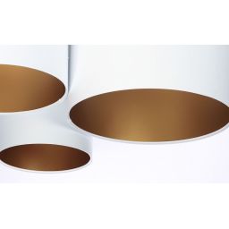 BPS Koncept Plafoniady plafon 3x60 W biały-złoty 080-062