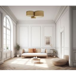 BPS Koncept Boho Ellegant lampa podsufitowa 3x60 W brązowa 080-066