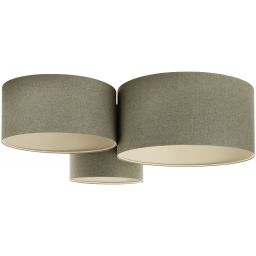 BPS Koncept Boho Ellegant lampa podsufitowa 3x60 W zielona 080-067