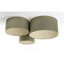 BPS Koncept Boho Ellegant lampa podsufitowa 3x60 W zielona 080-067