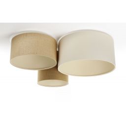 BPS Koncept Boho Ellegant lampa podsufitowa 3x60 W beżowa 080-073
