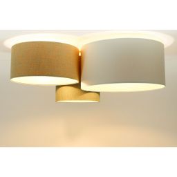 BPS Koncept Boho Ellegant lampa podsufitowa 3x60 W beżowa 080-073
