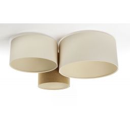 BPS Koncept Boho Ellegant lampa podsufitowa 3x60 W beżowa 080-079