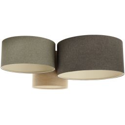 BPS Koncept Boho Ellegant lampa podsufitowa 3x60W brązowy/zielony 080-080