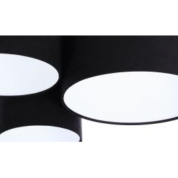 BPS Koncept Plafoniady plafon 3x60 W biały-czarny 080-007