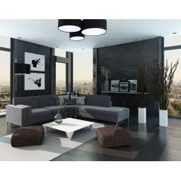 BPS Koncept Plafoniady plafon 3x60 W biały-czarny 080-007