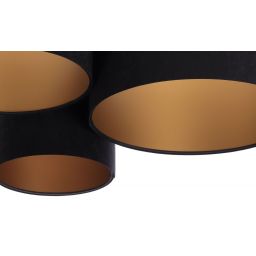 BPS Koncept Plafoniady plafon 3x60 W czarny-żółty 080-009