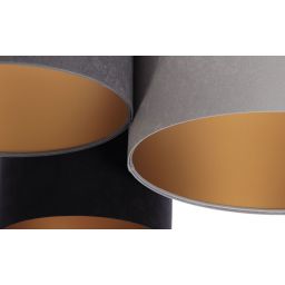 BPS Koncept Plafoniady plafon 3x60 W czarny-szary-grafitowy 080-01-053