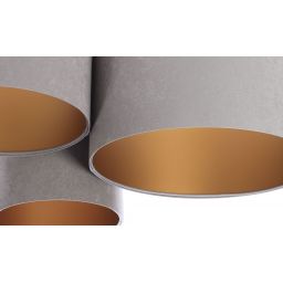 BPS Koncept Plafoniady plafon 3x60 W złoty-szary 080-014