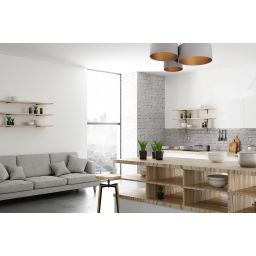 BPS Koncept Plafoniady plafon 3x60 W złoty-szary 080-014