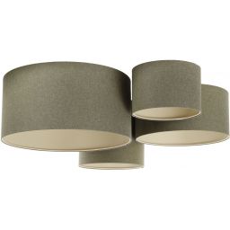 BPS Koncept Boho Ellegant lampa podsufitowa 4x60 W zielona 084-067