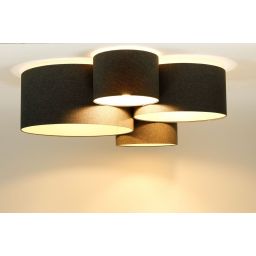 BPS Koncept Boho Ellegant lampa podsufitowa 4x60 W grafitowa 084-068