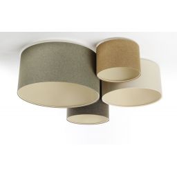 BPS Koncept Boho Ellegant lampa podsufitowa 4x60 W zielona 084-073