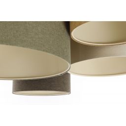 BPS Koncept Boho Ellegant lampa podsufitowa 4x60 W zielona 084-073